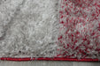 Modern Red & Grey Ombre Stripe Textured California Rug - Rugs Direct