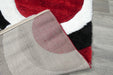 Modern Eclipse Abstract Rings California Shaggy Rug - Rugs Direct