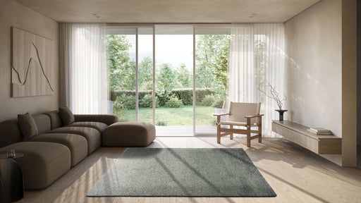 Monochromatic Gradient Mehari Shaggy Rug Size: 200 x 290cm (23445-6747) - Rugs Direct