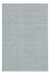 A rectangular area rug with a light blue-gray color and a fine horizontal textured pattern, shown flat against a white background.