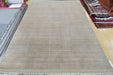 Ribbed Taupe – Handmade Wool & Viscose Rug- Rugs Direct 