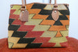 One-of-a-Kind Anatolian Kilim Leather Tote Bag "Rojin"- Rugs Direct