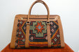 One-of-a-Kind Anatolian Kilim Leather Weekend Bag "Ronak"- Rugs Direct