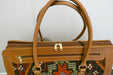 One-of-a-Kind Anatolian Kilim Leather Weekend Bag "Ronak"- Rugs Direct