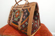 One-of-a-Kind Anatolian Kilim Leather Weekend Bag "Ronak"- Rugs Direct