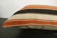  Handmade Anatolian Kilim Cushion Cover with Insert 40 x 60cm | Vintage Turkish Wool Lumbar Pillow | Organic Cotton Back | TK26-1109- Rugs Direct nz