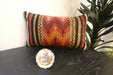 Handmade Turkish Kilim Cushion 30 x 50cm , Vintage Wool Lumbar Cushion with Insert , Organic Cotton Back- Rugs Direct New Zealand 