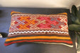 Handmade Turkish Kilim Cushion 30 x 50cm | Vintage Wool Lumbar Cushion with Insert | Organic Cotton Back | Rugs Direct New Zealand 
