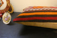 Handmade Turkish Kilim Cushion 30 x 50cm | Vintage Wool Lumbar Cushion with Insert | Organic Cotton Back | Rugs Direct New Zealand 