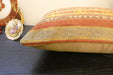 Handmade Turkish Kilim Cushion 30 x 50cm | Vintage Wool Lumbar Cushion with Insert | Organic Cotton Back | Rugs Direct New Zealand 