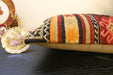 Handmade Turkish Kilim Cushion 30 x 50cm, Vintage Wool Lumbar Cushion with Insert, Organic Cotton Back- Rugs Direct New Zealand 