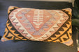 Handmade Turkish Kilim Cushion 30 x 50cm | Vintage Wool Lumbar Cushion with Insert | Organic Cotton Back | rugs direct New Zealand 