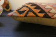 Handmade Turkish Kilim Cushion 30 x 50cm | Vintage Wool Lumbar Cushion with Insert | Organic Cotton Back | rugs direct New Zealand 