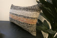 Handmade Turkish Kilim Cushion 30 x 50cm , Vintage Wool Lumbar Cushion with Insert, Organic Cotton Back - Rugs Direct New Zealand 