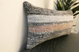 Handmade Turkish Kilim Cushion 30 x 50cm , Vintage Wool Lumbar Cushion with Insert, Organic Cotton Back - Rugs Direct New Zealand 