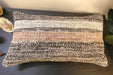 Handmade Turkish Kilim Cushion 30 x 50cm , Vintage Wool Lumbar Cushion with Insert, Organic Cotton Back - Rugs Direct New Zealand 