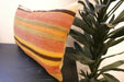 Handmade Anatolian Kilim Cushion Cover with Insert 40 x 60cm | Vintage Turkish Wool Lumbar Pillow | Organic Cotton Back - Rugs Direct New Zealand 