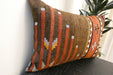 Handmade Anatolian Kilim Cushion Cover with Insert 40 x 60cm | Vintage Turkish Wool Lumbar Pillow | Organic Cotton Back |Rugs Direct New Zealand 