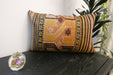 Handmade Anatolian Kilim Cushion Cover with Insert 40 x 60cm | Vintage Turkish Wool Lumbar Pillow | Organic Cotton Back | Rugs Direct New Zealand 