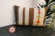 Handmade Anatolian Kilim Cushion Cover with Insert 40 x 60cm | Vintage Turkish Wool Lumbar Pillow | Organic Cotton Back - Rugs Direct New Zealand 