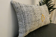 Handmade Anatolian Kilim Cushion Cover with Insert 40 x 60cm | Vintage Turkish Wool Lumbar Pillow | Organic Cotton Back - Rugs Direct New Zealand 