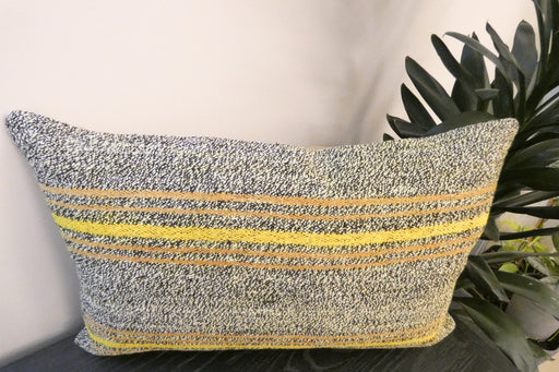 Handmade Anatolian Kilim Cushion Cover with Insert 40 x 60cm | Vintage Turkish Wool Lumbar Pillow | Organic Cotton Back - Rugs Direct New Zealand 