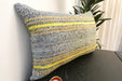 Handmade Anatolian Kilim Cushion Cover with Insert 40 x 60cm | Vintage Turkish Wool Lumbar Pillow | Organic Cotton Back - Rugs Direct New Zealand 