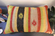 Handmade Anatolian Kilim Cushion Cover with Insert 40 x 60cm | Vintage Turkish Wool Lumbar Pillow | Organic Cotton Back - Rugs Direct New Zealand 