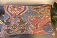 Handmade Anatolian Kilim Cushion Cover with Insert 40 x 60cm | Vintage Turkish Wool Lumbar Pillow | Organic Cotton Back - Rugs Direct New Zealand 