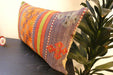 Handmade Anatolian Kilim Cushion Cover with Insert 40 x 60cm | Vintage Turkish Wool Lumbar Pillow | Organic Cotton Back - Rugs Direct New Zealand 