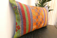 Handmade Anatolian Kilim Cushion Cover with Insert 40 x 60cm | Vintage Turkish Wool Lumbar Pillow | Organic Cotton Back - Rugs Direct New Zealand 