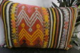 Handmade Anatolian Kilim Cushion Cover with Insert 40 x 60cm | Vintage Turkish Wool Lumbar Pillow | Organic Cotton Back - Rugs Direct New Zealand 