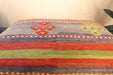Handmade Anatolian Kilim Cushion Cover with Insert 40 x 60cm | Vintage Turkish Wool Lumbar Pillow | Organic Cotton Back - Rugs Direct New Zealand 