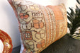 Handmade Anatolian Rug Cushion Cover with Insert 50 x 70cm | Vintage Turkish Wool Lumbar Pillow | Organic Cotton Back - Rugs Direct New Zealand 