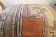 Handmade Anatolian Rug Cushion Cover with Insert 50 x 70cm | Vintage Turkish Wool Lumbar Pillow | Organic Cotton Back - Rugs Direct New Zealand 