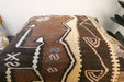 Handmade Turkish Kilim Cushion Cover 60 x 60cm with Insert | Original Anatolian Kilim | Organic Cotton Backing - Rugs Direct New Zealand 