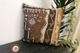 Handmade Turkish Kilim Cushion Cover 60 x 60cm with Insert | Original Anatolian Kilim | Organic Cotton Backing - Rugs Direct New Zealand 