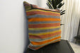 Handmade Turkish Kilim Cushion Cover 60 x 60cm with Insert | Original Anatolian Kilim | Organic Cotton Backing - Rugs Direct New Zealand 