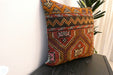 Handmade Turkish Kilim Cushion Cover 60 x 60cm with Insert | Original Anatolian Kilim | Organic Cotton Backing- Rugs Direct New Zealand 