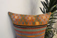 Handmade Turkish Kilim Cushion Cover 60 x 60cm with Insert | Original Anatolian Kilim | Organic Cotton Backing- Rugs Direct New Zealand 