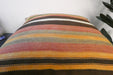 Handmade Turkish Kilim Cushion Cover 60 x 60cm with Insert | Original Anatolian Kilim | Organic Cotton Backing - Rugs Direct New Zealand 