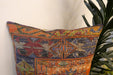 Handmade Turkish Kilim Cushion Cover 60 x 60cm with Insert | Original Anatolian Kilim | Organic Cotton Backing - Rugs Direct New Zealand 