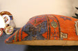 Handmade Turkish Kilim Cushion Cover 60 x 60cm with Insert | Original Anatolian Kilim | Organic Cotton Backing - Rugs Direct New Zealand 