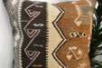 Handmade Turkish Kilim Cushion Cover 60 x 60cm with Insert | Original Anatolian Kilim | Organic Cotton Backing - Rugs Direct New Zealand 
