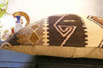 Handmade Turkish Kilim Cushion Cover 60 x 60cm with Insert | Original Anatolian Kilim | Organic Cotton Backing - Rugs Direct New Zealand 