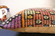 Handmade Turkish Kilim Cushion Cover 60 x 60cm with Insert | Original Anatolian Kilim | Organic Cotton Backing - Rugs Direct New Zealand 