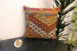 Handmade Turkish Kilim Cushion Cover 60 x 60cm with Insert | Original Anatolian Kilim | Organic Cotton Backing - Rugs Direct New Zealand 