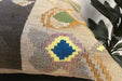 Handmade Turkish Kilim Cushion Cover 60 x 60cm with Insert | Original Anatolian Kilim | Organic Cotton Backing - Rugs Direct New Zealand 