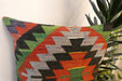 Handmade Turkish Kilim Cushion Cover 60 x 60cm with Insert | Original Anatolian Kilim | Organic Cotton Backing- Rugs Direct New Zealand 
