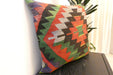Handmade Turkish Kilim Cushion Cover 60 x 60cm with Insert | Original Anatolian Kilim | Organic Cotton Backing- Rugs Direct New Zealand 